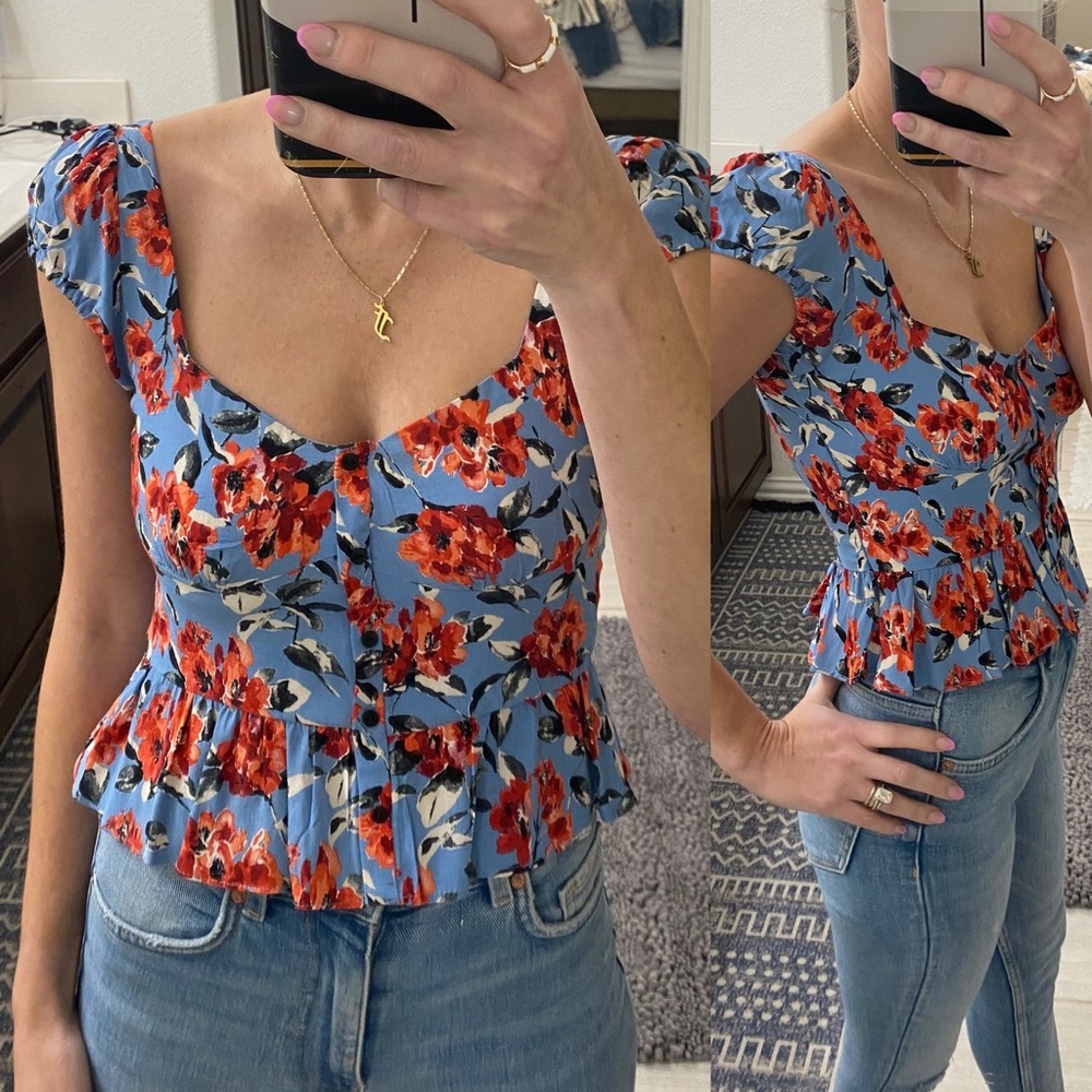 Floral shirt top